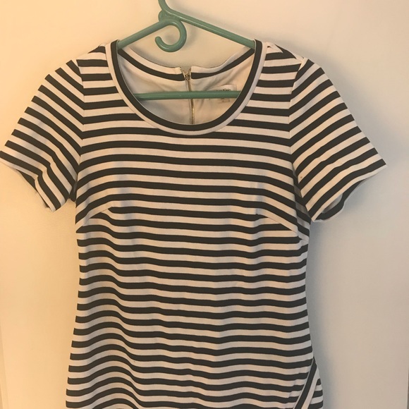 Calvin Klein Black and White Striped Dress - Picture 3 of 6